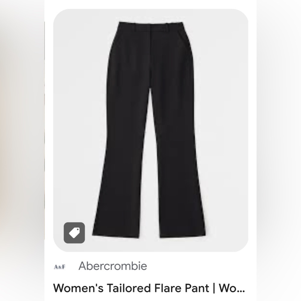 Abercombie & Fitch Tailored Flare Pant